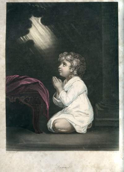 Isten beszél Sámuelhez - Biblia alkotó: Unbekannter Künstler