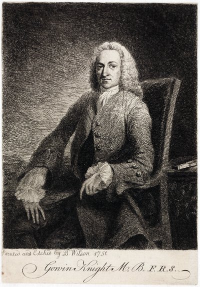 Gowin Knight, tudós, 1751 alkotó: Unbekannt