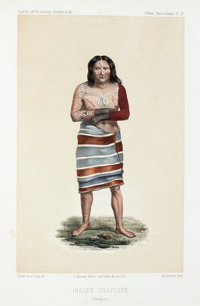 Indiai Guaycuru, c 1843-1 alkotó: Unbekannt