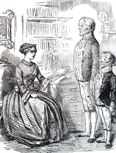 Henry John Temple, 3. Palmerston vikomt átadja lemondását Viktória királynőnek. alkotó: Unbekannter Künstler