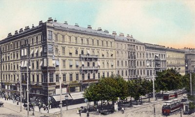 Hotel Bristol Kärntnerring Bécsben, 19. század vége/20. század eleje (képeslap) alkotó: Unbekannter Künstler