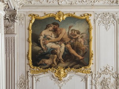 Herkules és Hebe szűzhártyája. Charles Tremolieres (1703-1739) festménye. Herceg szobája. Hotel de Soubise, Párizs alkotó: Unbekannt
