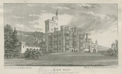 Ilam Hall: litográfia, nd [1839 körül] alkotó: Unbekannt