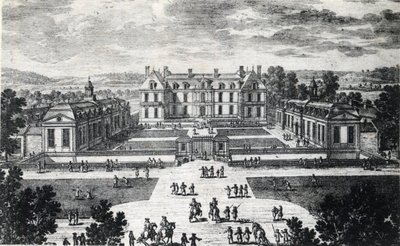 Ile de France, Seine et Marne (77), Pomponne: a Chateau de Pomponne külső képe - 1929-es levelezőlap alkotó: Unbekannt