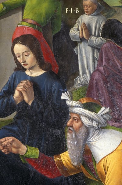 Indre et Loire N* 176 - Chateau de Loches - A keresztre feszítés oltárképének részlete - Jean Fouquet iskolája - 1485 - alkotó: Unbekannt