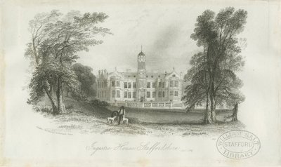 Ingestre Hall: acélmetszet, 1841. ápr alkotó: Unbekannt