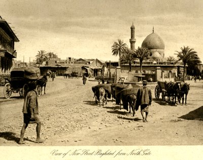 Irak - A bagdadi Új utca látképe az északi kapu felől alkotó: Unbekannter Künstler