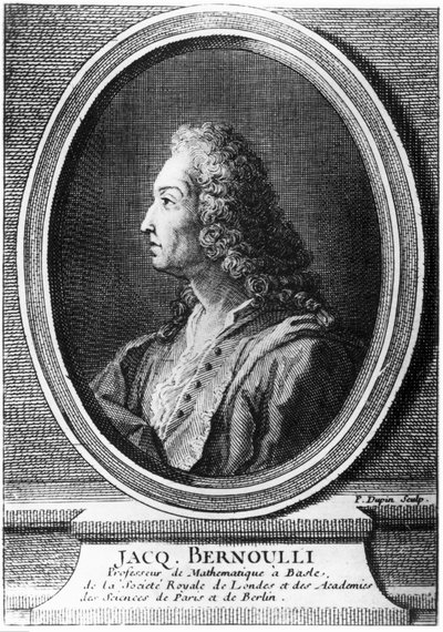 Jacques Bernoulli, svájci matematikus, 1700 körül alkotó: Unbekannt