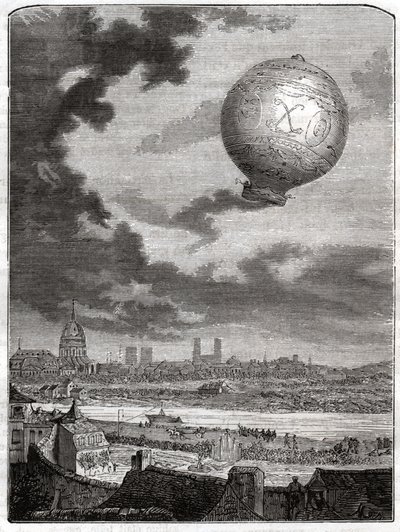 Jean Francois Pilatre de Rozier. alkotó: Unbekannter Künstler