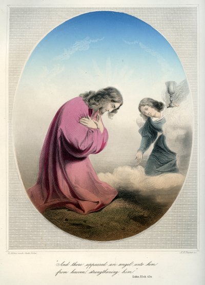 Jézus imádkozik a kertben - Biblia, Újszövetség alkotó: Unbekannter Künstler