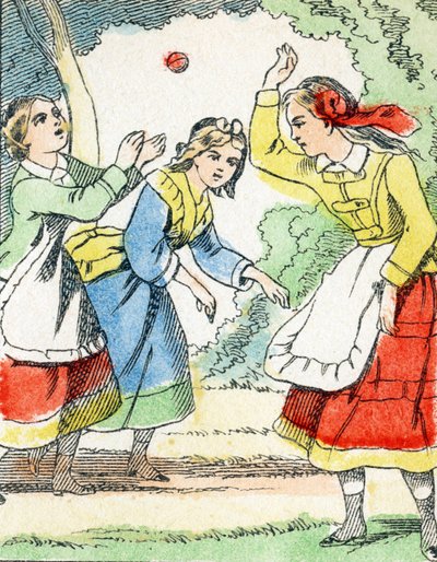 Játék: La pelota – Child Entertainment Alphabet c.1890 (litográfia) alkotó: Unbekannt
