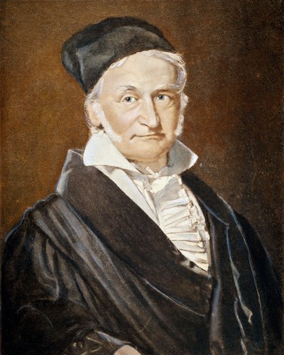 Johann Carl Friedrich Gauss, nyomtatás 1830 körül. alkotó: Unbekannter Künstler