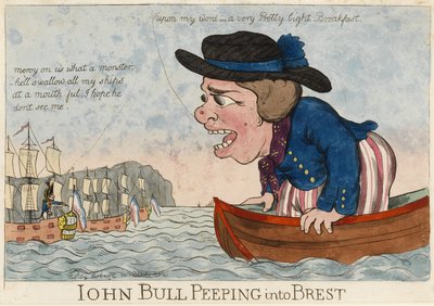 John Bull megnézi Brestet (Franciaország) alkotó: Unbekannter Künstler