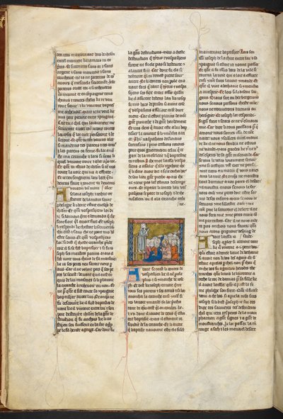 Arimatheai József prédikál követőinek a Szent Grál történetéből, 1315-1311 alkotó: Unbekannter Künstler