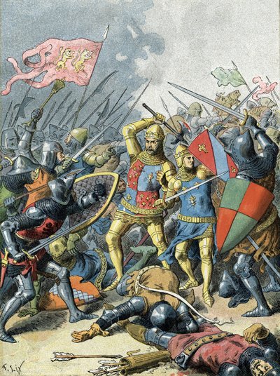 II. Jó János király a poitiers-i csatában (1356) alkotó: Unbekannter Künstler