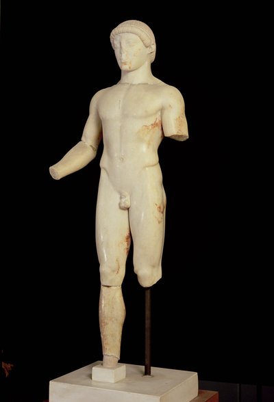 Kouros: az egylábú fiú (elölnézet – lásd még: 66079) alkotó: Unbekannt