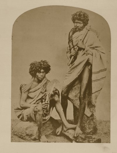 Kurumbarok a Neelgerries-ből, 1. sz. 431 a „Faces of India”, pub. 1872 (szépia fotó) alkotó: Unbekannt