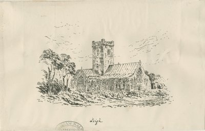 Leigh Church: litográfia, és [?XIX. század] alkotó: Unbekannt