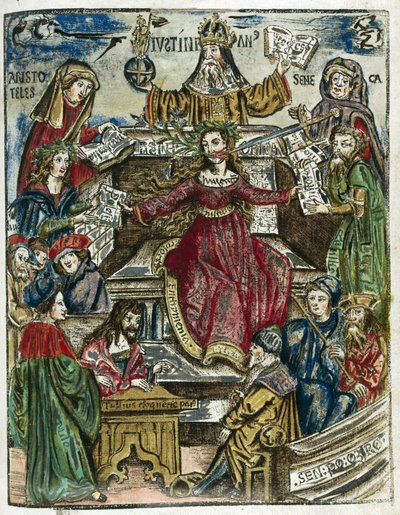 A 16. századi tudáságak: mindegyiket más-más személyiség képviseli: a csúcson Arisztotelész (Kr. e. 384-322) a filozófia, Seneca (Lucius Annaeus Seneca, ie 4-65) pedig az erkölcs. alkotó: Unbekannt