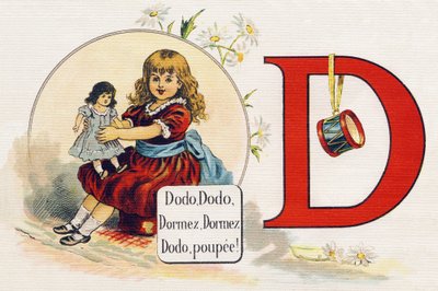 D betű: Alvás, alvás, alvás, alvás, baba. Metszet "ABC L