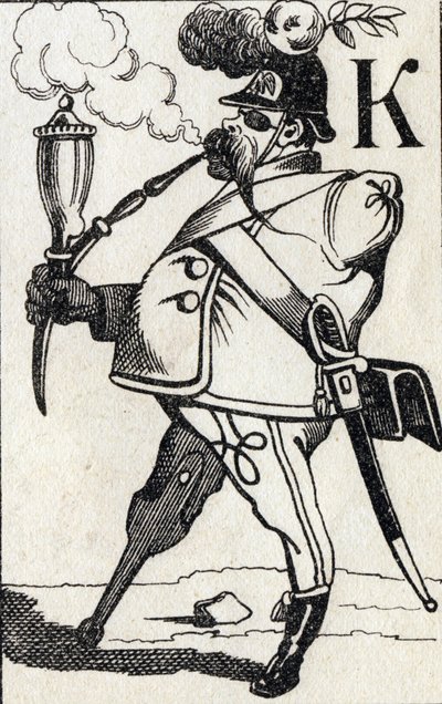 K betű Fritz Kreutzer. Gravírozás "ABC Les Images en Alphabet"-ben. Epinális képalkotás. Pellerin és Cie, nyomdász-kiadó, Epinal, 19. század vége, 1890 körül. 10 oldal. Mérete: 19,5 x 13,5 cm alkotó: Unbekannt