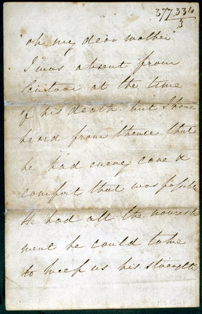Florence Nightingale levele, 1856. május alkotó: Unbekannt