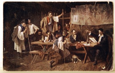 Irodalom. Petőfi magyar költő, 1848 körül Képeslap, Magyarország, 1900 körül (képeslap) alkotó: Unbekannter Künstler