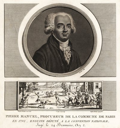 Louis Pierre Manuel, író, Prucurer a párizsi kommünbe, guillotinált 1793-ban alkotó: Unbekannt