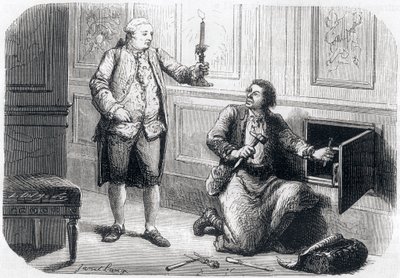 XVI. Lajos felvilágosítja Francois Germain lakatost alkotó: Unbekannt