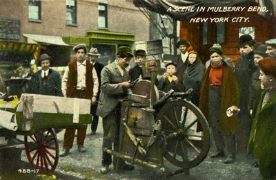 Lower East Side, New York City, Jelenet a Mulberry Bendben alkotó: Unbekannter Künstler