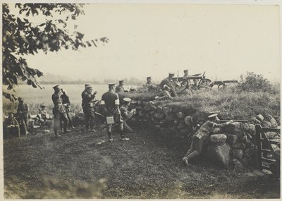 Manőverek géppuskái, 1911 körül (f/w fotó) alkotó: Unbekannt