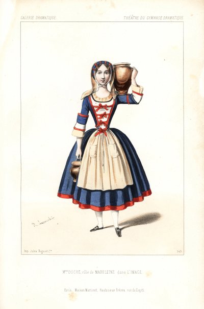 Madame Charlotte Doche, Eugenie Fleury vagy Marie Charlotte Eugenie Plunkett Madeleine szerepében Eugene Scribe L