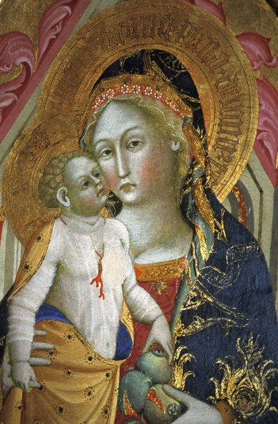Madonna és gyermek, Francesco di Gentile, XIV. század, Piersanti Múzeum, Matelica, Marche, Olaszország alkotó: Unbekannt