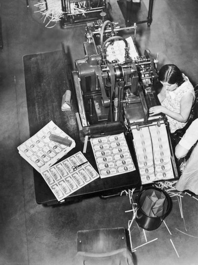 Making Bills, Washington, D.C., 1929 körül (f/w fotó) alkotó: Unbekannt