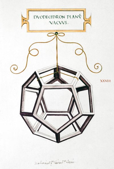 Matematikai rajzok Da Vinci Dodekaéder alkotó: Unbekannt