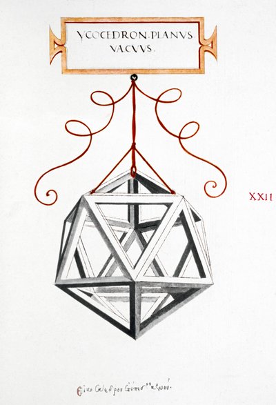 Matematikai rajzok Da Vinci Icosahedron alkotó: Unbekannt
