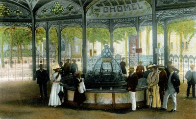 Gyógyszer. Chomel-forrás Vichy-ben, Franciaországban. Képeslap, Franciaország, 1900 körül. alkotó: Unbekannter Künstler