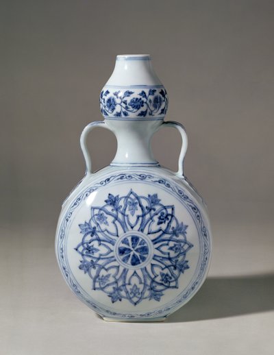 Ming kék-fehér zarándoküveg, Hsuan Te mark (1426-35) alkotó: Unbekannt