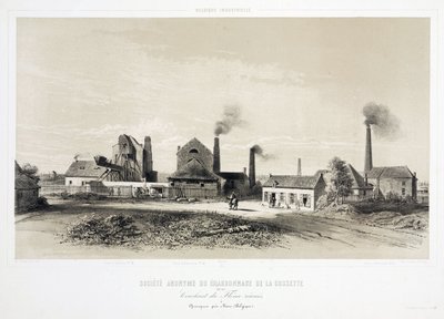 Bányászat, Coal De la Cossette Szénbányászati Vállalat, Belgium alkotó: Unbekannt