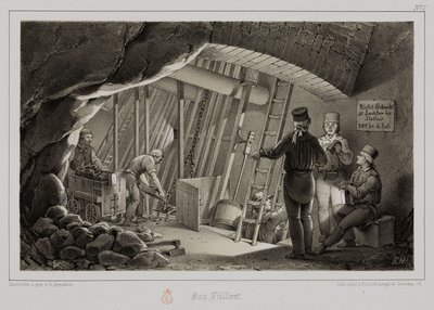 Bányászat, fémércek Töltőállomás egy bányában, 1851 alkotó: Unbekannt