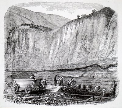 Navvies dolgozik a Liverpool-Manchester vasúton. alkotó: Unbekannt