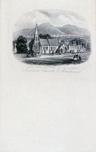 Newland Church and Almshouses, Worcestershire (metszet) alkotó: Unbekannt
