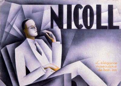 Nicoll, jó ízlésű férfi elegancia, 1930 körüli (nyomtatás) alkotó: Unbekannter Künstler