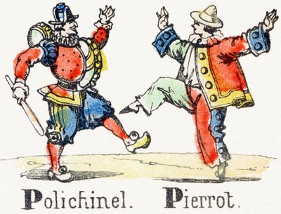 P – Polichinelle Pierrot – Child Entertainment Alphabet c.1890 (litográfia) alkotó: Unbekannt