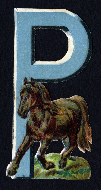 P mint Pony. Bogár decoupis állatok témában. Metszés. 26 angol eredetű gofri kromolitográfiát tartalmazó sorozat. Szerkesztő és illusztrátor ismeretlen. század vége. Mérete: 5,5x3,5 cm alkotó: Unbekannt
