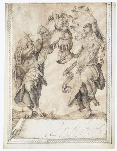 Oldal a Philipp Hainhofer, 1596-1633 Amicorum albumából alkotó: Unbekannt
