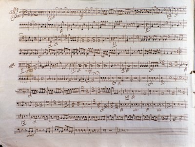 Pleyel Sinfonia concertante kottájának oldala alkotó: Unbekannter Künstler