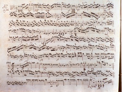 Pleyel Sinfonia concertante kottájának oldala alkotó: Unbekannter Künstler