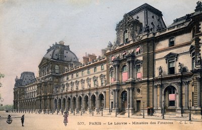Párizs, Franciaország: Le Louvre, Ministere des Finances alkotó: Unbekannter Künstler