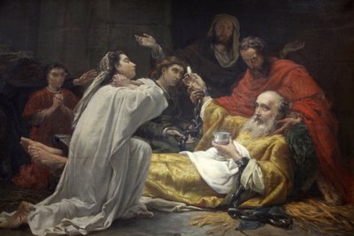 Párizs, Franciaország Festmény a Saint-Francois-Xavier templomban: Saint-Francois-Xavier halála, Párizs, Franciaország alkotó: Unbekannt